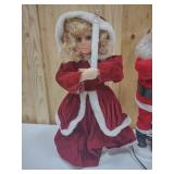 Santa and candle holder decor