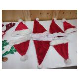 Santa hats, antler headbands