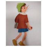 Christmas Ornaments, Vintage Lenci Felt Pinocchio ornament Highly prized