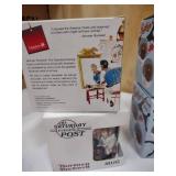 Norman Rockwell mugs, Robin shaped Heat Changing mugs