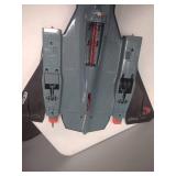 Vintage GI JOE 86 Hasbro Cobra Night Raven, Attack Cruiser Missle System, Bridge layer Toss