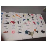 Vintage GI JOE spare parts, Missles, guns, projectiles