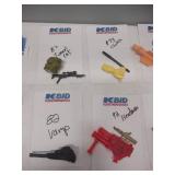 Vintage GI JOE spare parts, Missles, guns, projectiles