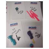 Vintage GI JOE spare parts, Missles, guns, projectiles