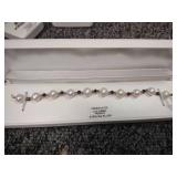 Freshwater Cultured Pears Sterling Silver, Necklace, Braclet, Ring, Earings