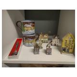 Milwaukee Holiday mug, mini Christmas village