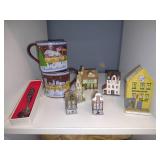 Milwaukee Holiday mug, mini Christmas village