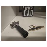 Dad sign, Pocket knives Gem Junior Vintage shaver