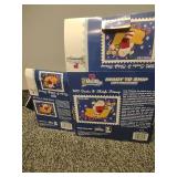 USPS 2012 Santa and Sleigh, Teddy Bear. No Stamps Plushie, plate, cup, cookiee cutter