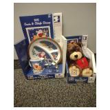 USPS 2012 Santa and Sleigh, Teddy Bear. No Stamps Plushie, plate, cup, cookiee cutter