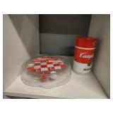 Coca Cola Chess lid only Cambels soup thermos