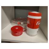 Coca Cola Chess lid only Cambels soup thermos