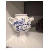 Lilly Portugal 1989 chipped spout tea pot, PriceBros Non skid Tea Pot England