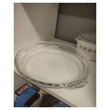 Pyrex Pie Dish, Town and country casserole dish with lid