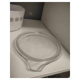 Pyrex Pie Dish, Town and country casserole dish with lid