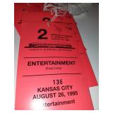 VIntage Minnesota Viking Passes 1995 Vs. Kansas City Hubert H. Humphry Metrodome