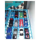 Vintage Hotwheels Cars and Carying case