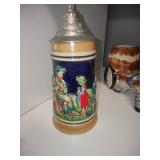 Vintage Beer Steins, Pabst Blue Ribbon, Original Thewalt