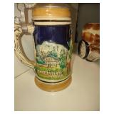 Vintage Beer Steins, Pabst Blue Ribbon, Original Thewalt