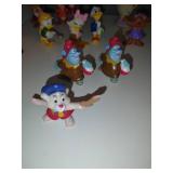 Vintage figures, Chip and Dale, Goofy,  Donald Duck, Scroodge McDuck, General Mills Berry Bear, Gummi Bear Cubbi and Tummi