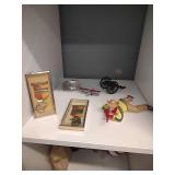 Leatherneck Rifle Military award, Vintage plastic crawling cowboy