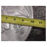 Large Buffalo Nickel, Mercury Dime front and reverse side. 1 foot wide