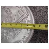 Large Buffalo Nickel, Mercury Dime front and reverse side. 1 foot wide