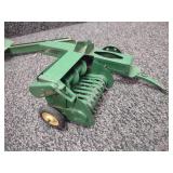 Vintage John Deere die cast frame toys, tractor, combine