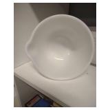 Pyrex Hamilton Beach white milk glass, mixer bowl,