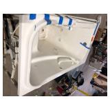 Gelcoat Premium Series 52 in. x 30 in. Left Hand Walk-In Whirlpool Bathtub in White by American Standard Customer Returns See Pictures