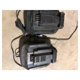 Lot of 2 used EGO Charger 56V Power+ 280W Customer Returns See Pictures