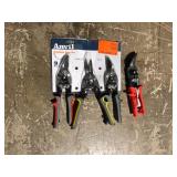Anvil Straight, Left, and Right Cut Aviation Snip Set (3-Piece)  customer return see pictures