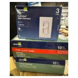 Lot of assorted Leviton Switches customer return see pictures