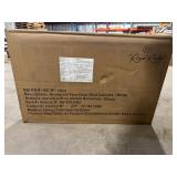 RiverRidge Home Somerset 22.88 in. W x 24.38 in. H x 7.88 in. D 2-Door Bathroom Laundry Wall Mount Storage Medicine Cabinet in White