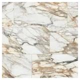 Pallet of Daltile Wenrose Calacatta Topaz 24 in. x 48 in. Polished Porcelain Marble Look Floor and Wall Tile (15.5 sq. ft./case)