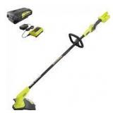 RYOBI 40V 12 in. Ryobi Cordless Battery String Trimmer with 2.0 Ah Battery