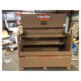 Knaack 49 in. W x 30 in. L x 72 in. H, Steel Jobsite Storage Piano Box Customer Returns See Pictures