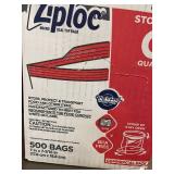 Ziploc Storage Quart Bags - 500 Count - BPA-Free