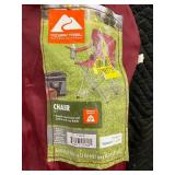 Ozark Trail Folding Chair - Red, 250 lbs Weight Capacity
