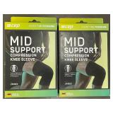 2x CEP Mid Support Knee Sleeves XL - Black