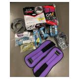 Collection of weight lifting accessories