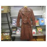 (BR1) Vintage Ohera Leather Long Co...