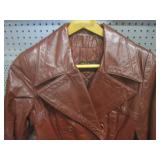 (BR1) Vintage Ohera Leather Long Co...