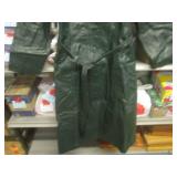 (BR1) Vintage Leather Long Coat wit...