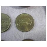 (CNTR) Assorted Broaches Etc, Token...