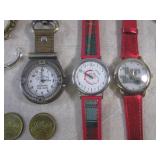 (CNTR) Assorted Broaches Etc, Token...