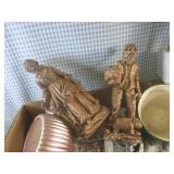 (A-3) Box of Vintage Ceramic Figure...
