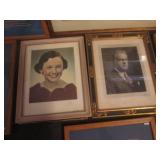 (EW4) Assorted Framed Vintage Print...