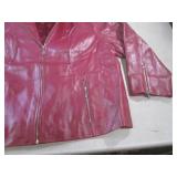 (BR1) Terry Lewis Leather Jacket Si...