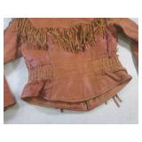 (BR1) Wilsons Leather Fringed Jacke...